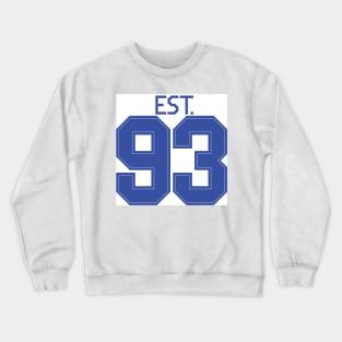 Est. 93 blue Crewneck Sweatshirt
